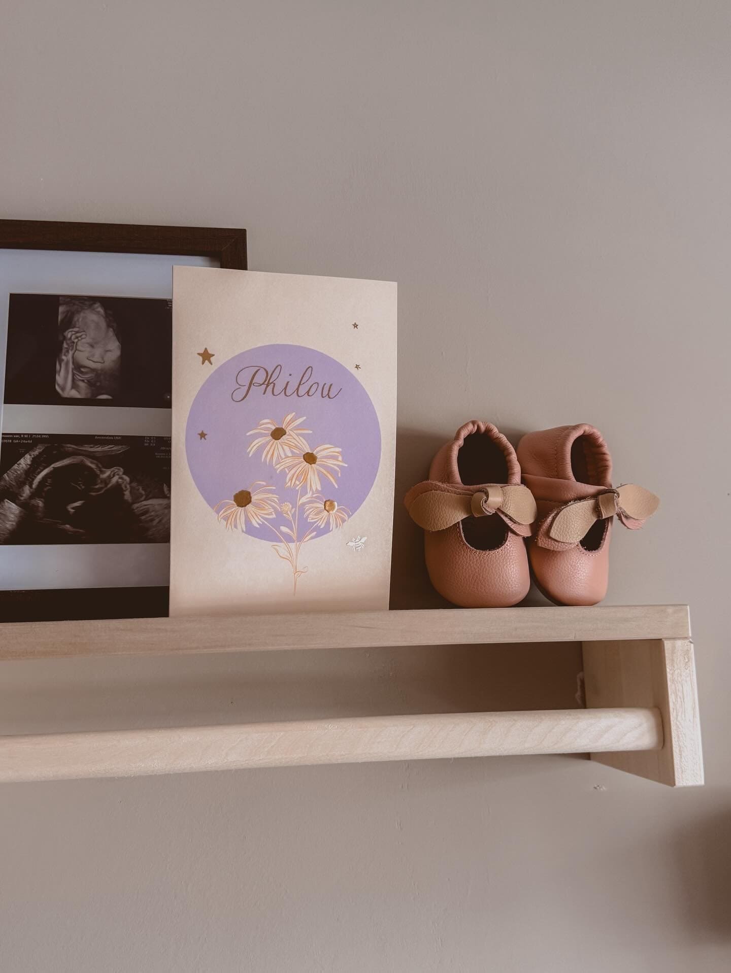 Lilly | Babyshoes | Pink leather