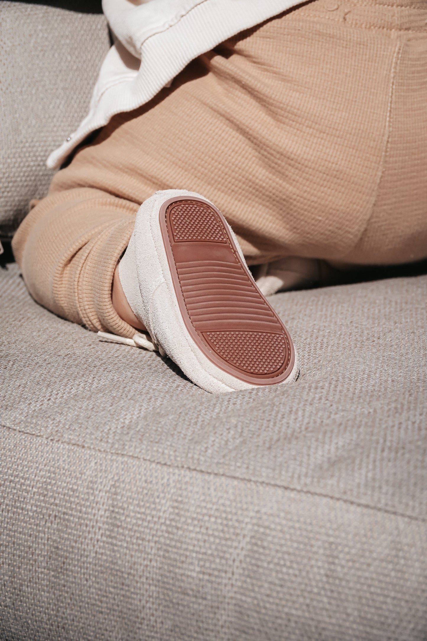 Nova | Babyboots | Ecru suede