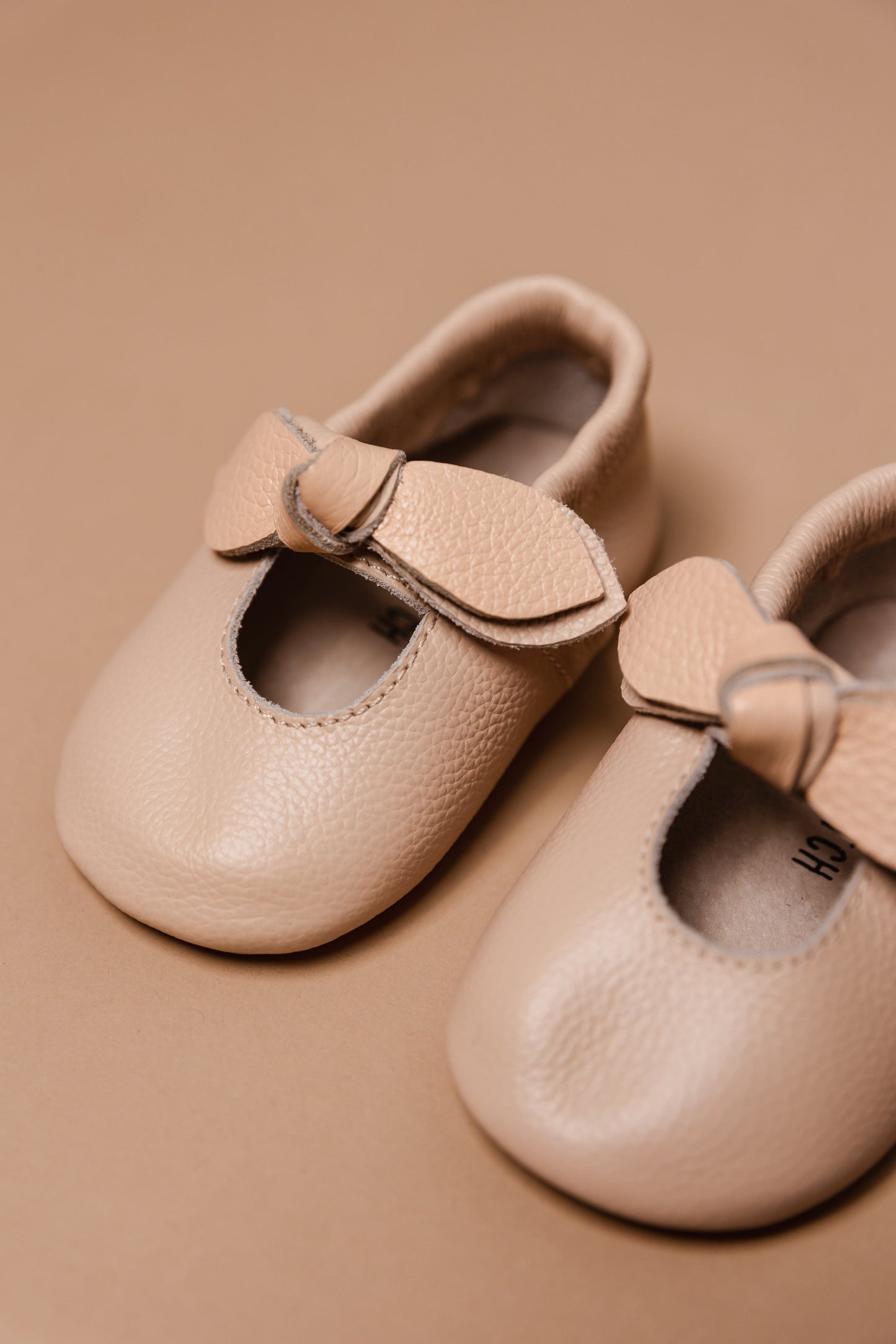 Lilly | Babyshoes | Beige leather