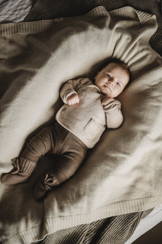 Merinowollen slofjes | Light Brown