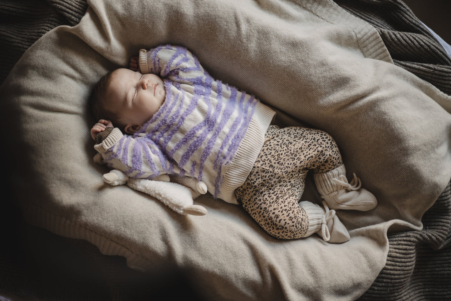 Merinowollen slofjes | Off White