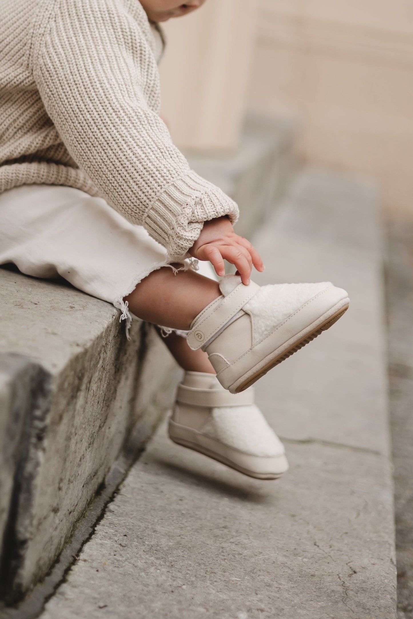 Teddie babyboots | Natural